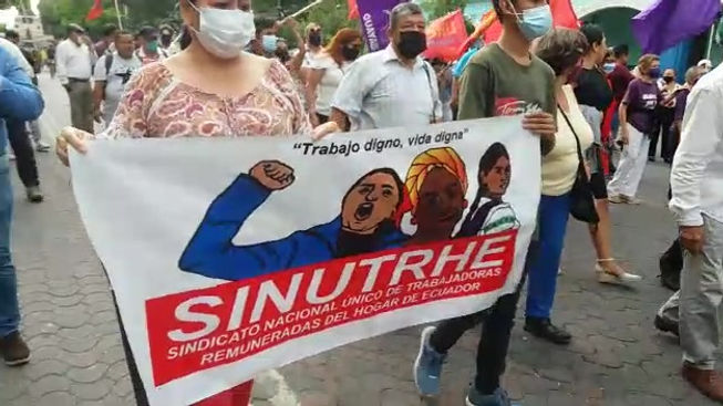 Marcha en defensa de la seguridad social